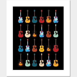 Acoustic Guitar Icons Huge Collection Posters and Art